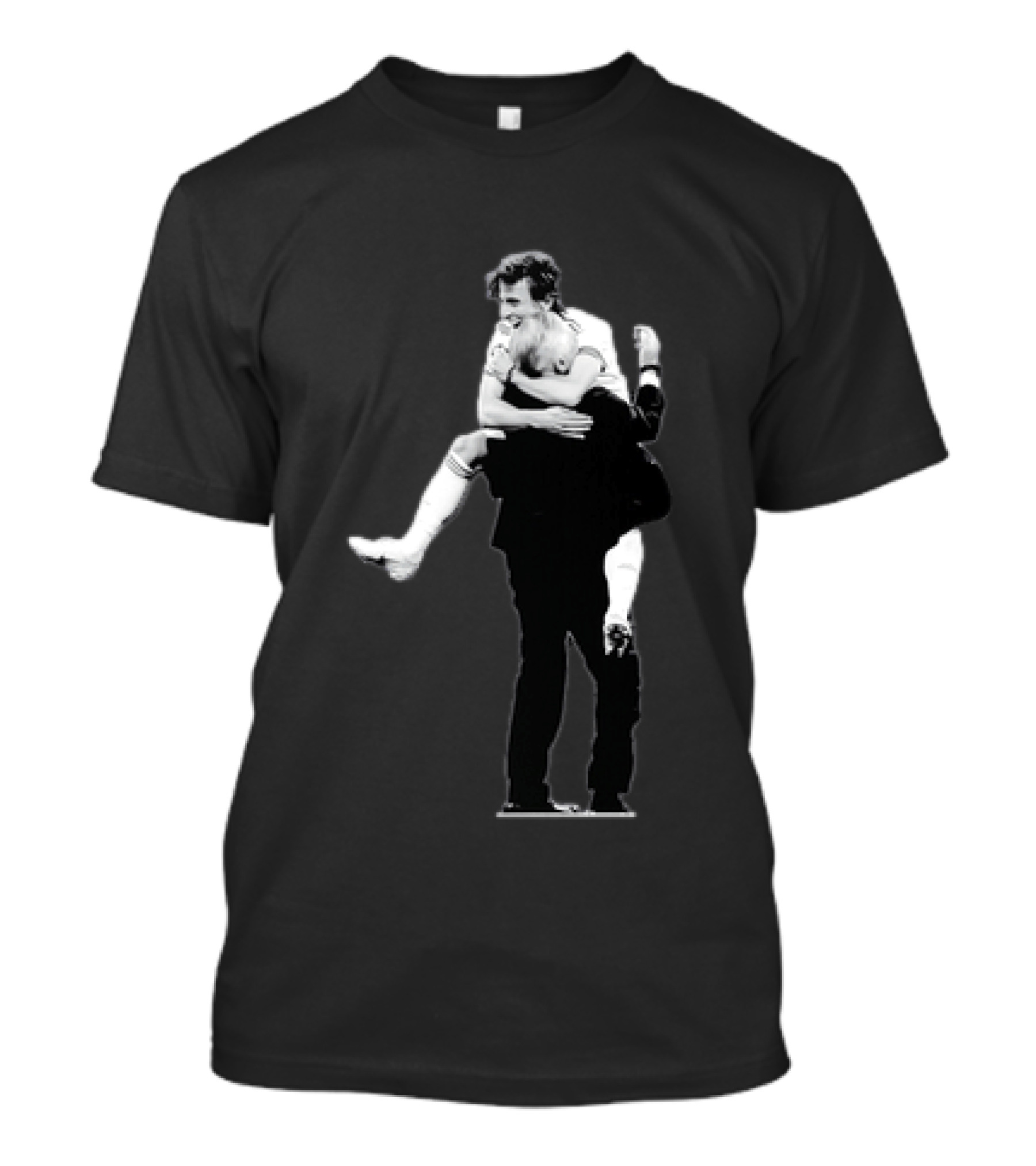 Luka Modric Carlo Ancelotti Embrace Real Madrid Team Spirit Celebration T-Shirt