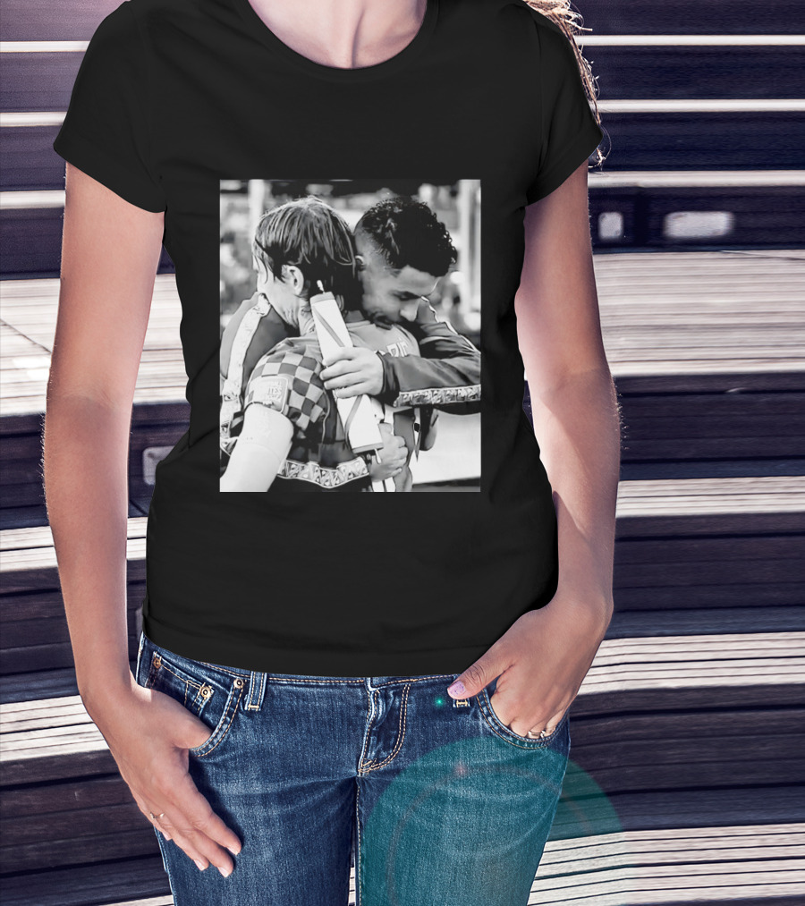 Football Unites The World Luka Modrić Cristiano Ronaldo Hug Memorial T-Shirt