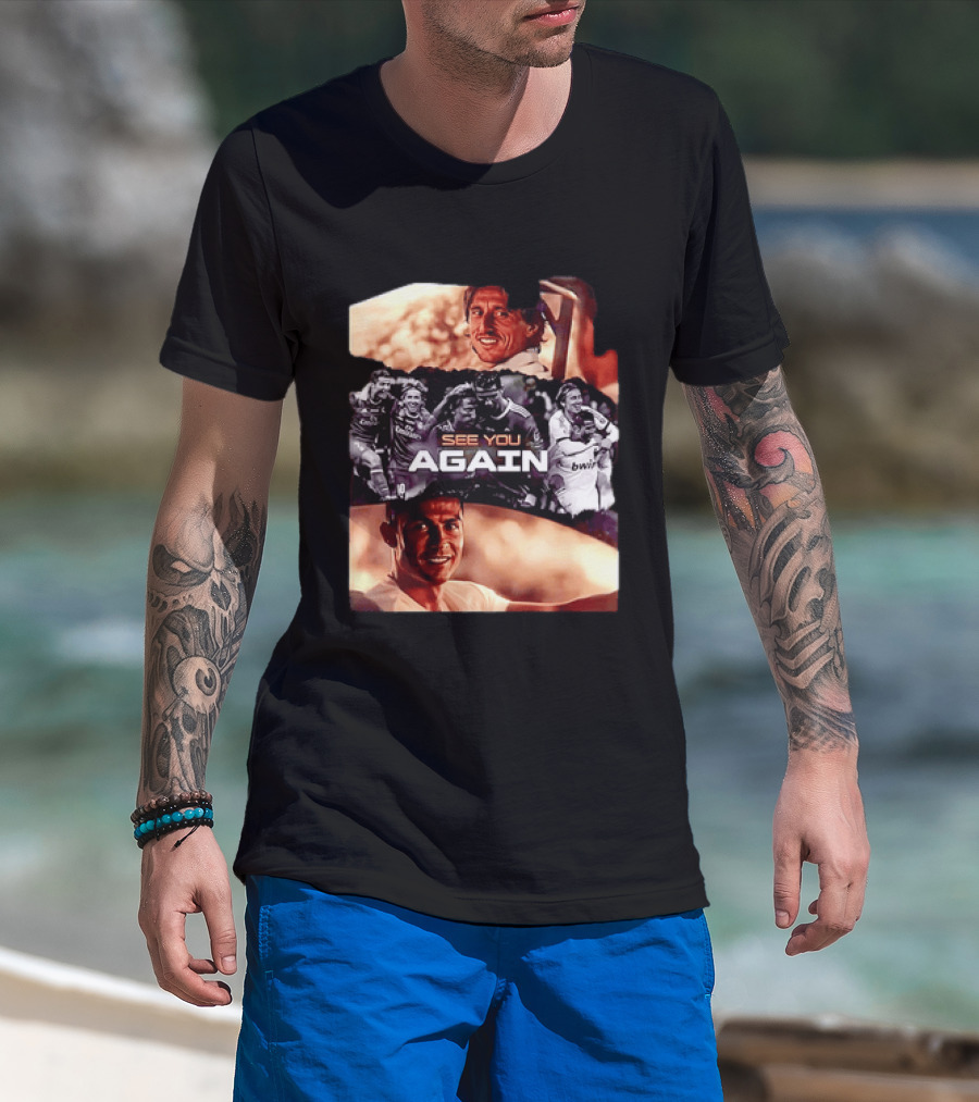 Luka Modric Cristiano Ronaldo Real Madrid See You Again Reunion T-Shirt