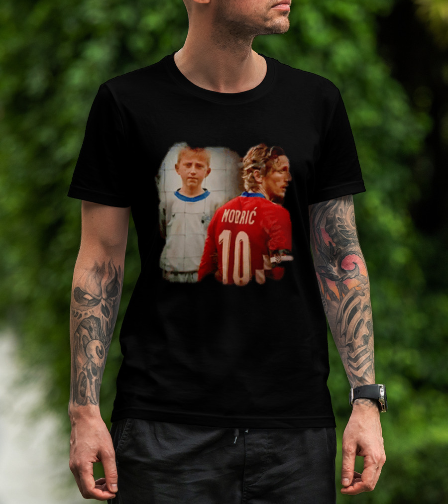 Luka Modrić Croatia National Team The Last Dance Young Modrić 10 T-Shirt
