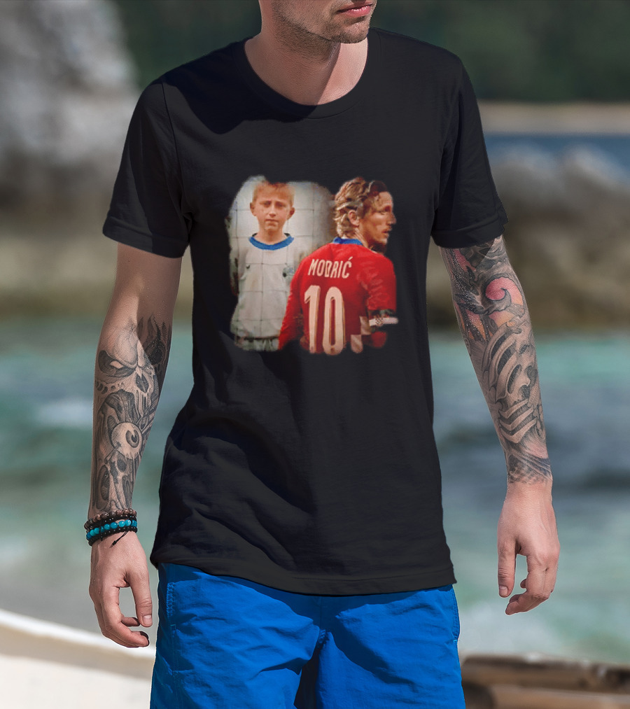 Luka Modrić Croatia National Team The Last Dance Young Modrić 10 T-Shirt