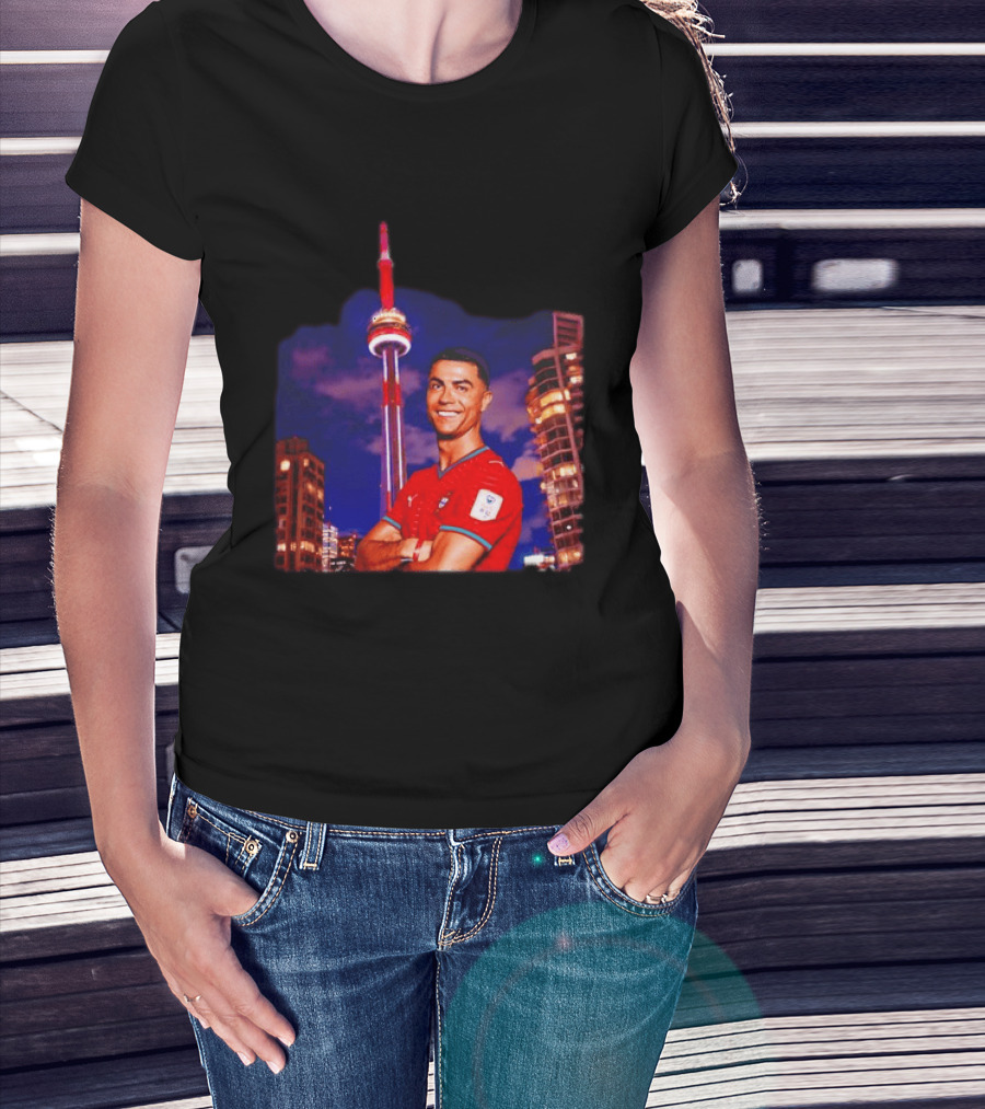 Cristiano Ronaldo Portugal National Team Iconic Victory Celebration T-Shirt