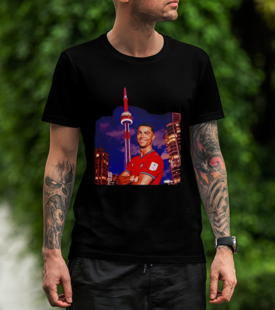 Cristiano Ronaldo Portugal National Team Iconic Victory Celebration T-Shirt