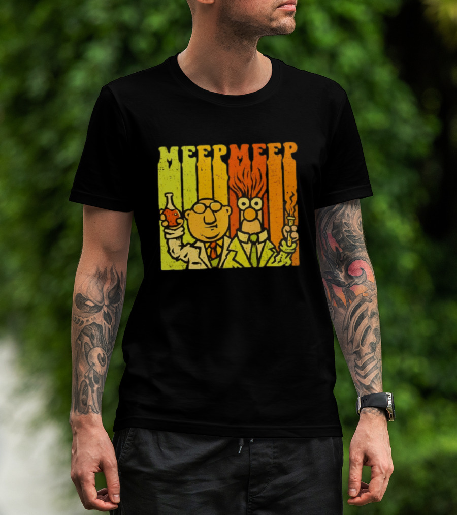 Dr. Bunsen Honeydew And Beaker Meep Meep Retro Chemistry Duo T-Shirt
