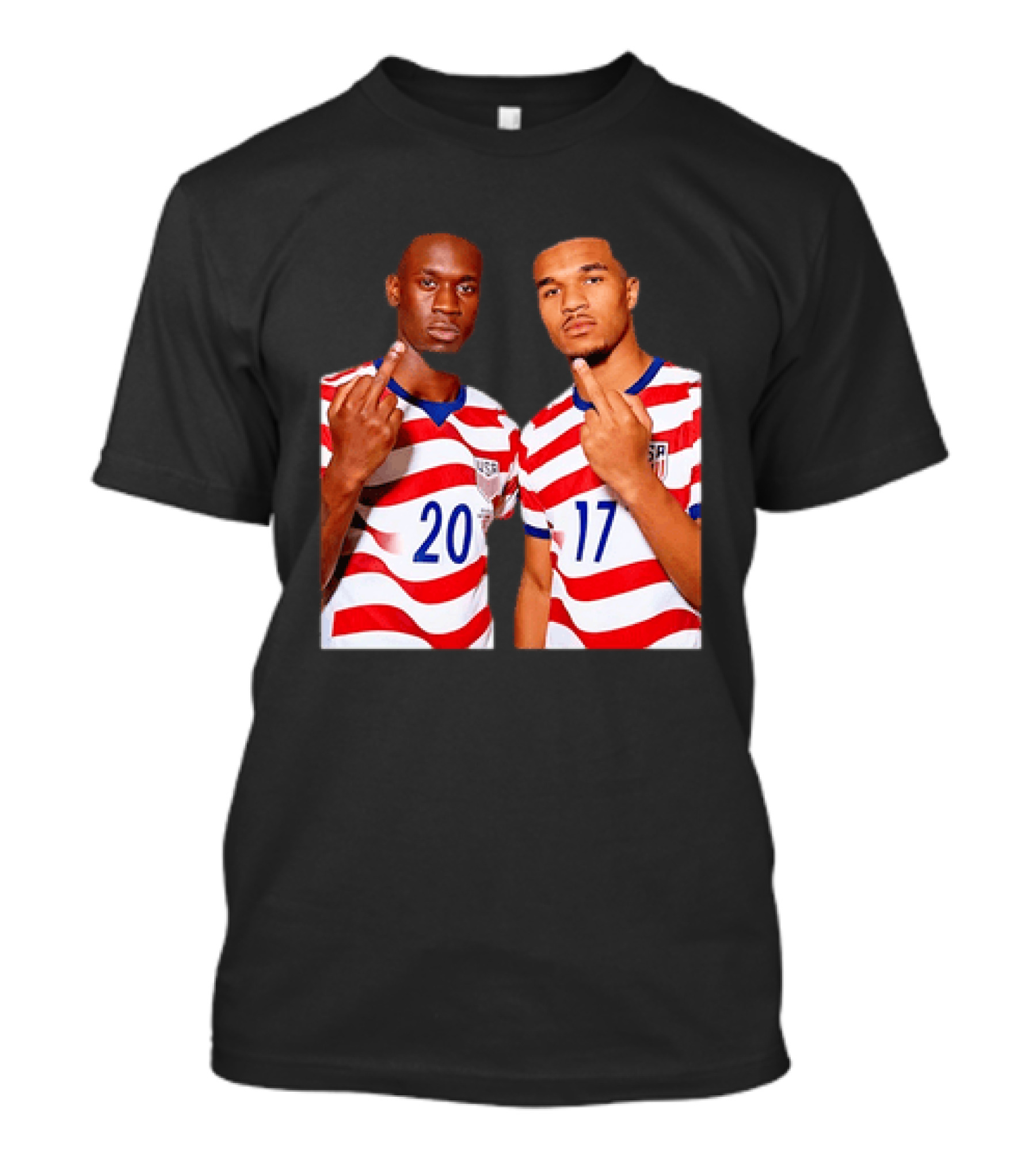 Folarin Balogun Malik Tillman USA National Team Middle Finger T-Shirt
