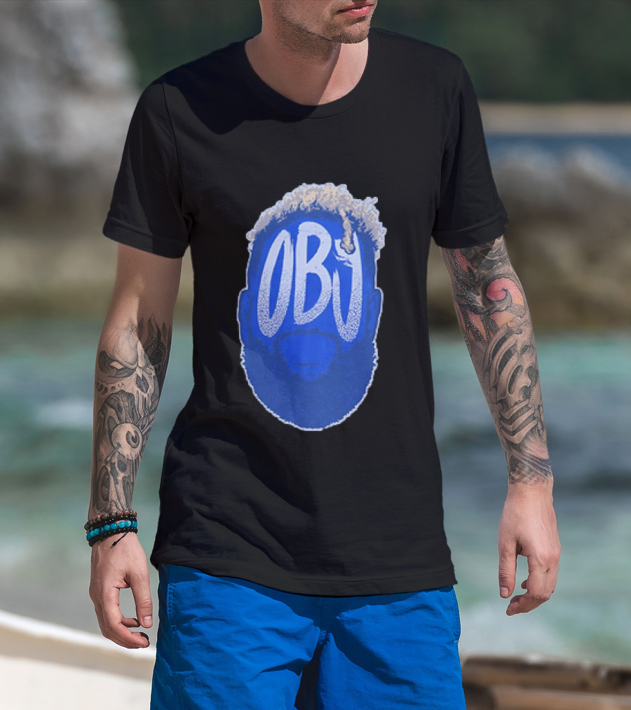 OBJ Odell Beckham Jr Big Head New York Giants T-Shirt