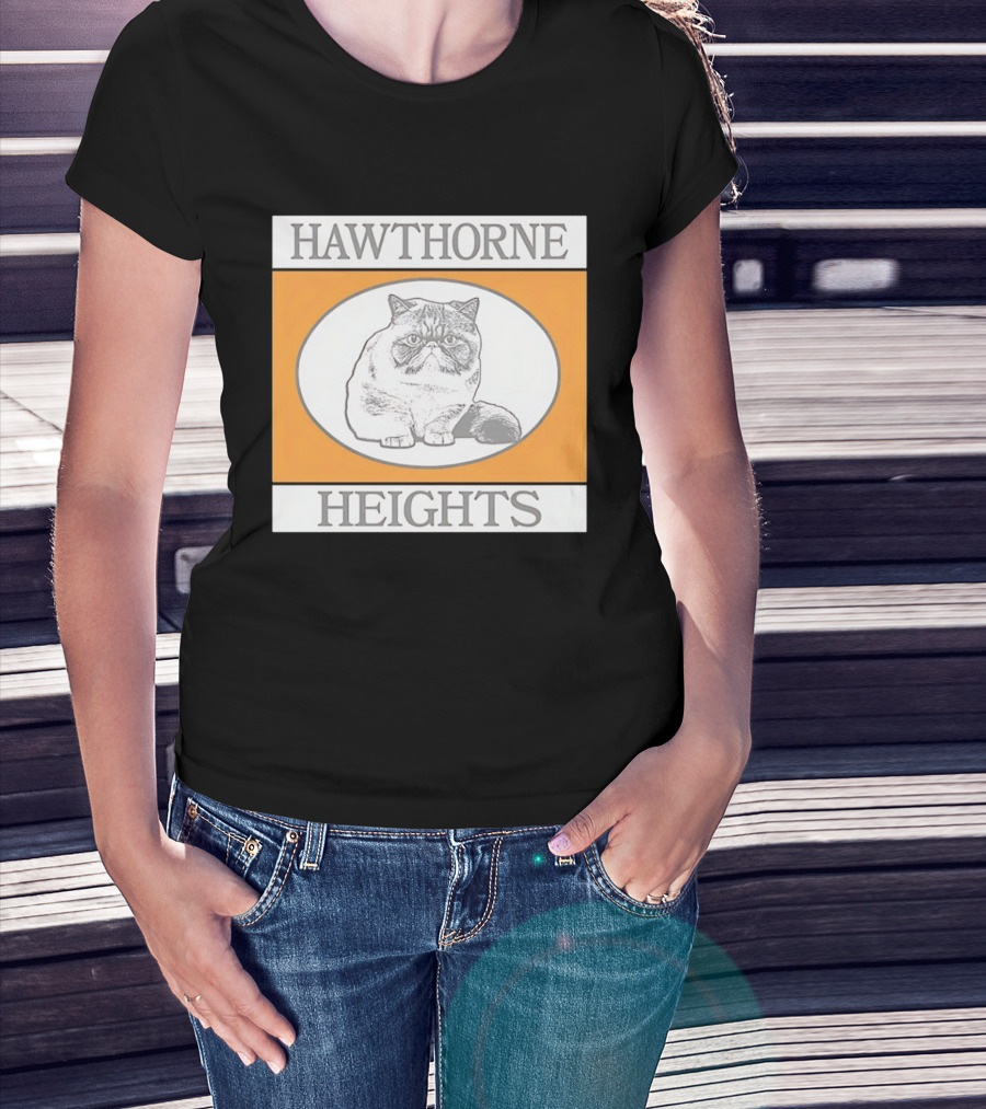 Hawthorne Heights Victorious Kitty Emo Band Feline T-Shirt