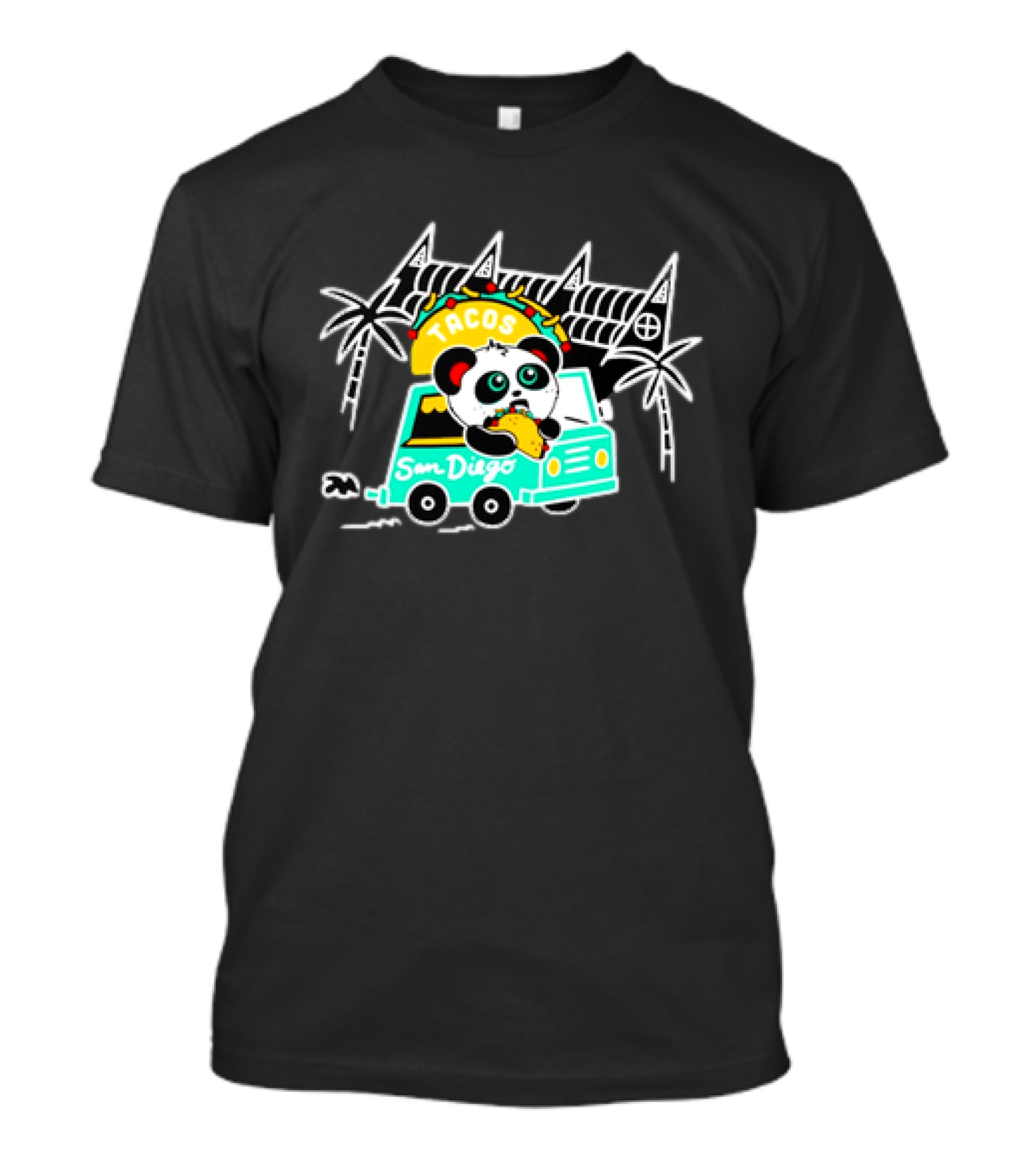 Tacos San Diego Panda Food Truck Adventure T-Shirt