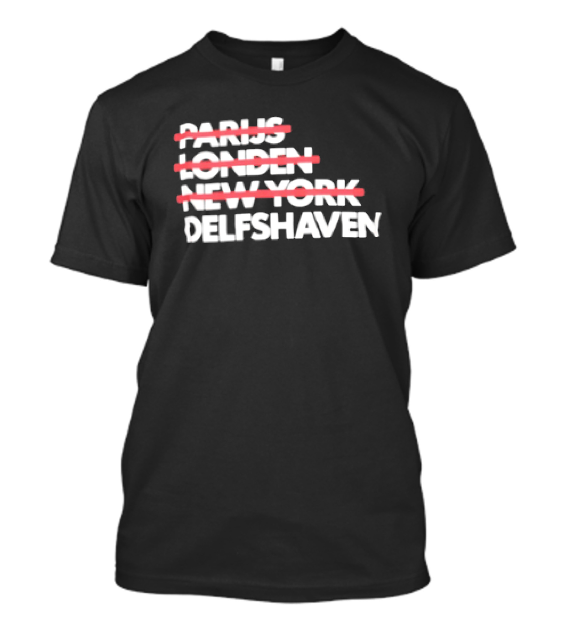 Parijs Londen New York Delfshaven Rotterdam T-Shirt