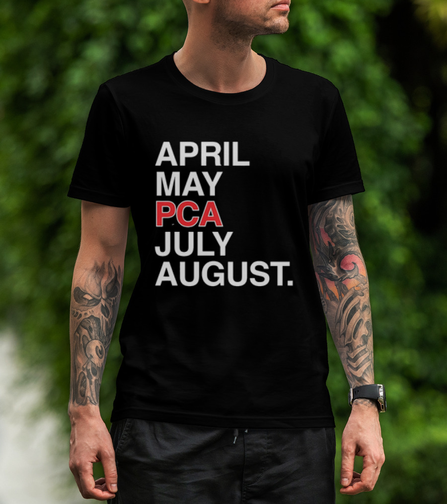 Pete Crow Armstrong PCA Chicago Cubs April May July August Calendar T-Shirt
