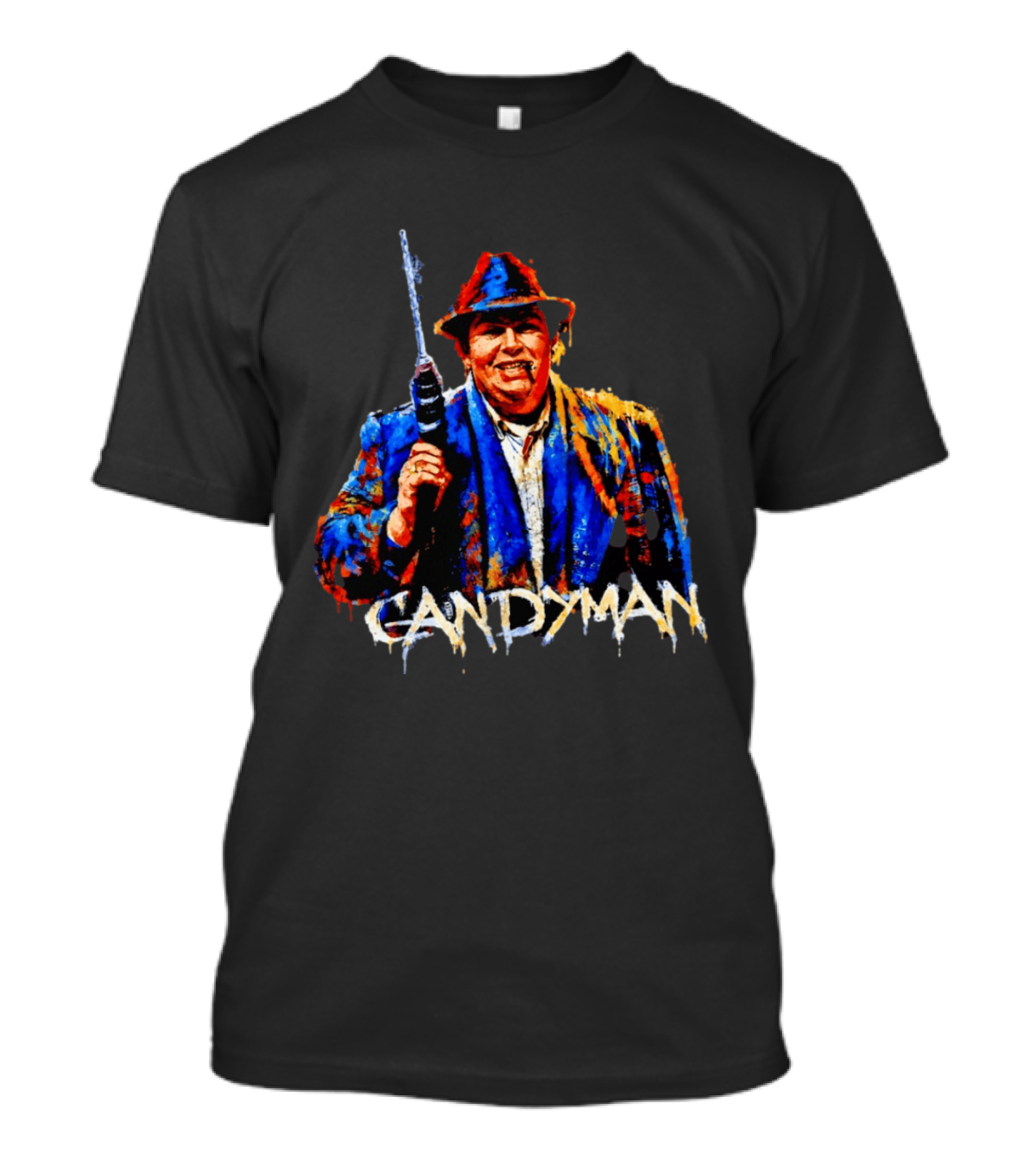John Candy Candyman Distressed Mashup Painting T-Shirt