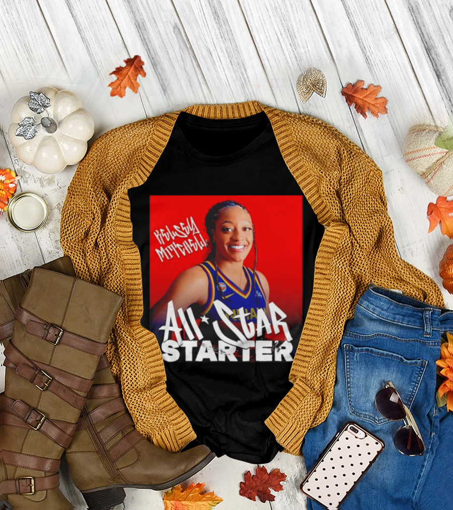Kelsey Mitchell Indiana Fever All Star Starter Basketball T-Shirt