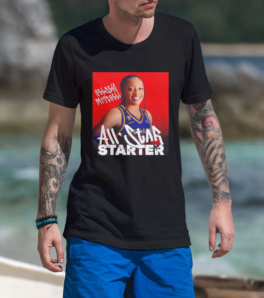 Kelsey Mitchell Indiana Fever All Star Starter Basketball T-Shirt