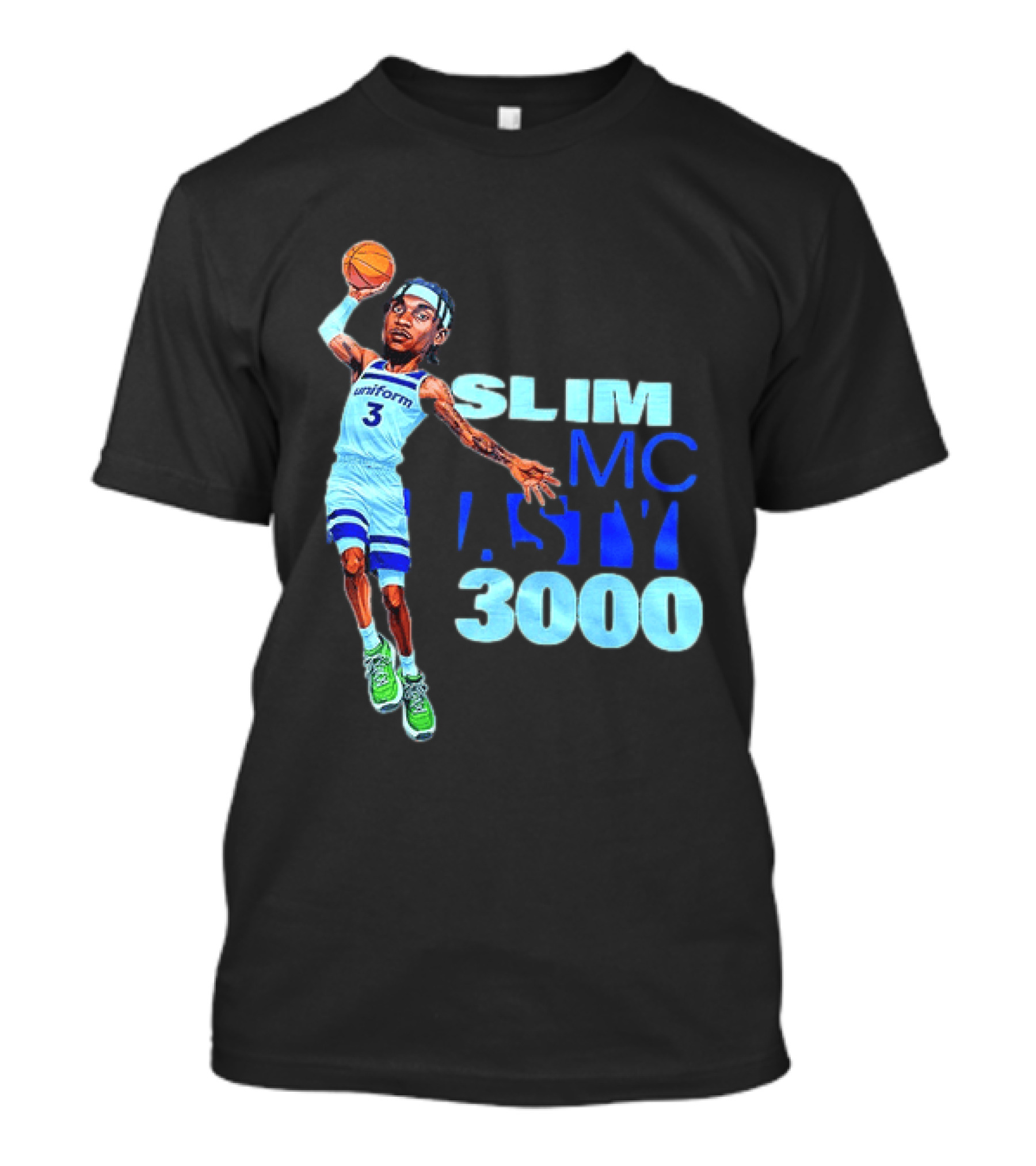 Slim Mc Nasty 3000 Jaden McDaniels Minnesota Timberwolves NBA Uniform 3 T-Shirt
