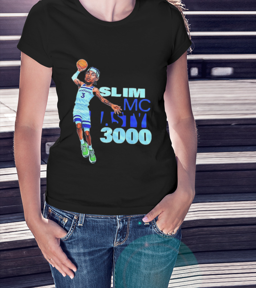 Slim Mc Nasty 3000 Jaden McDaniels Minnesota Timberwolves NBA Uniform 3 T-Shirt