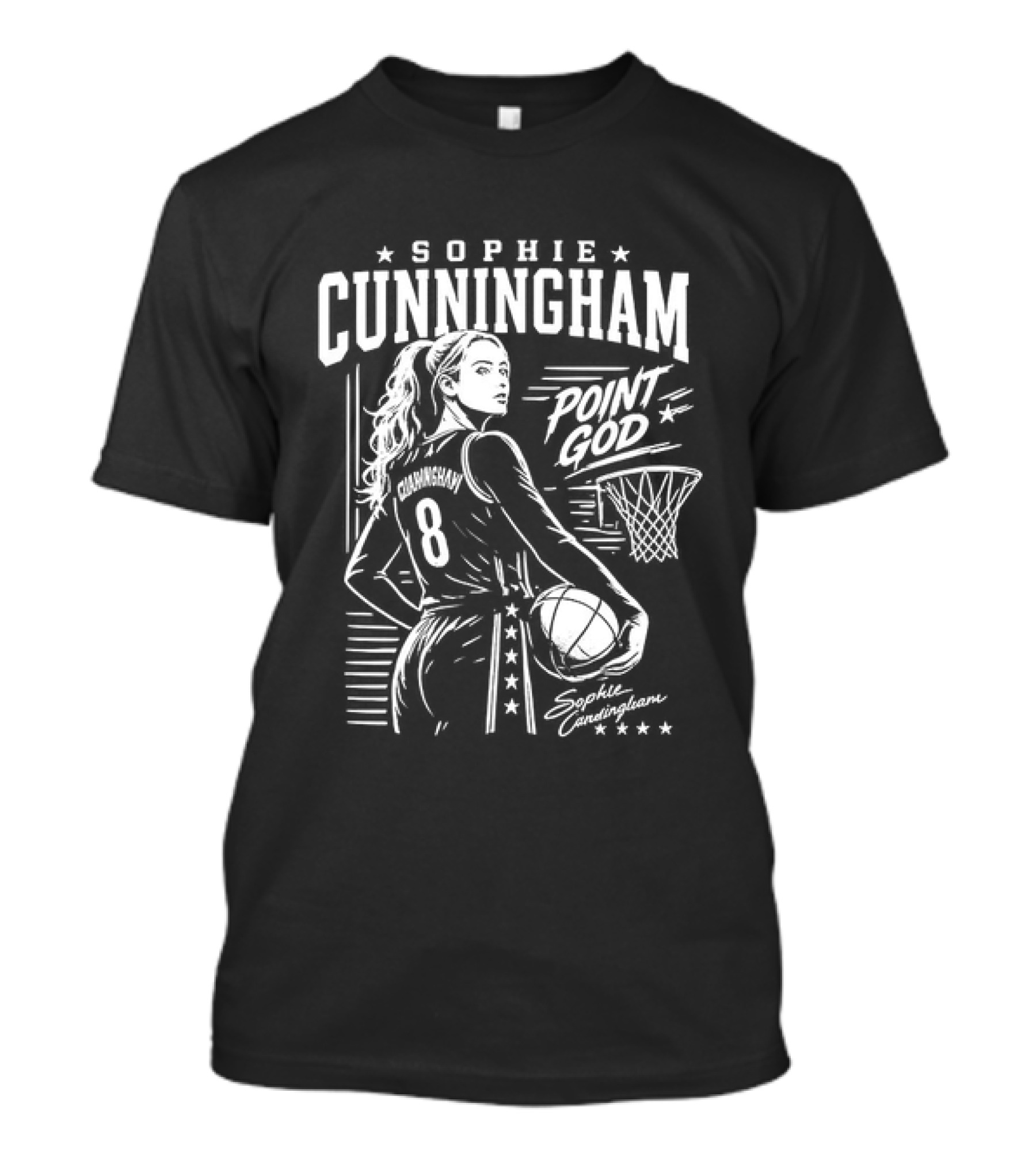 Sophie Cunningham WNBA Point God Indiana Fever Basketball T-Shirt
