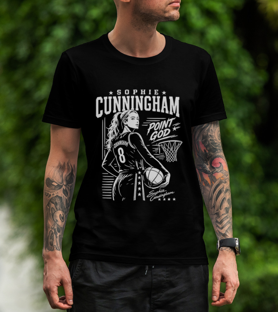 Sophie Cunningham WNBA Point God Indiana Fever Basketball T-Shirt