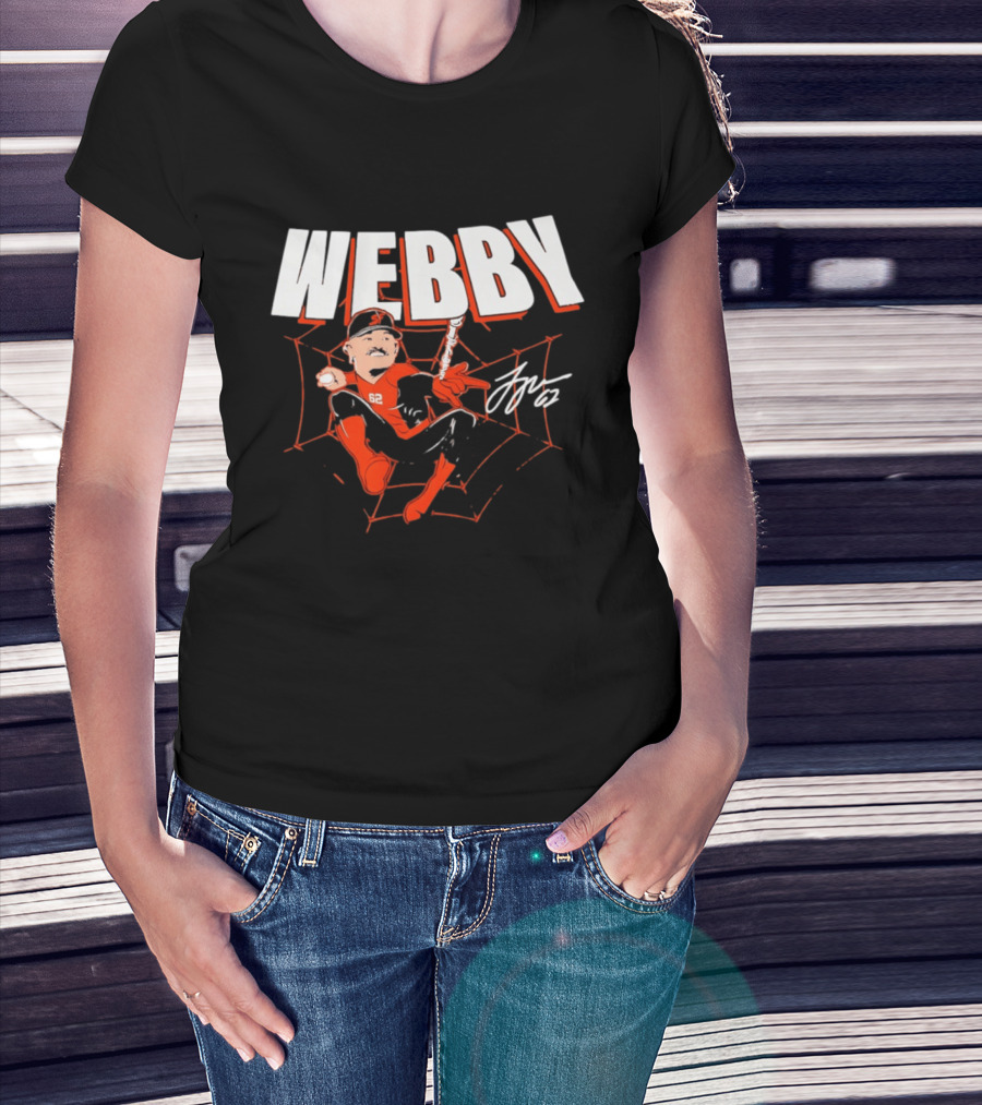 Logan Webb San Francisco Giants MLB Baseball Webby Spider Man 62 T-Shirt