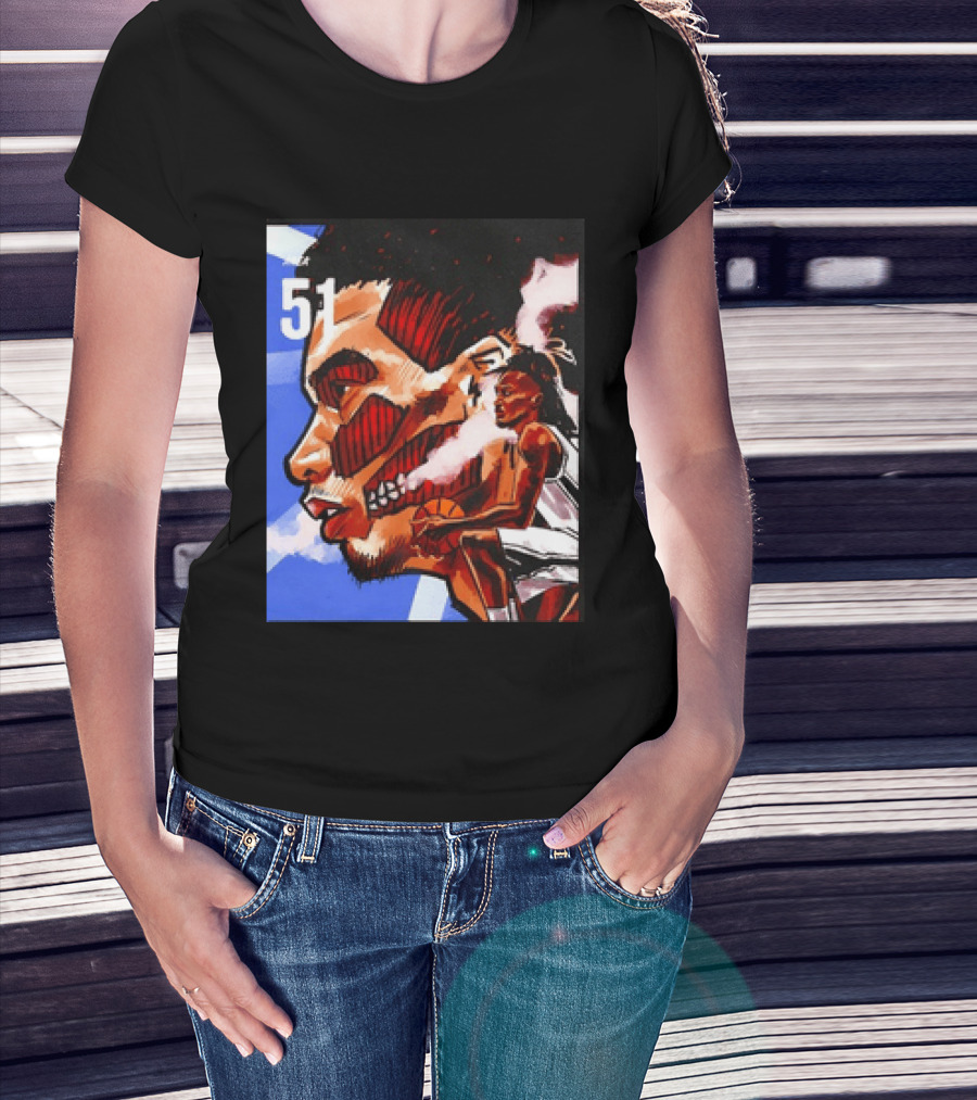 51 Wembanyama Anime San Antonio Spurs Alien T-Shirt
