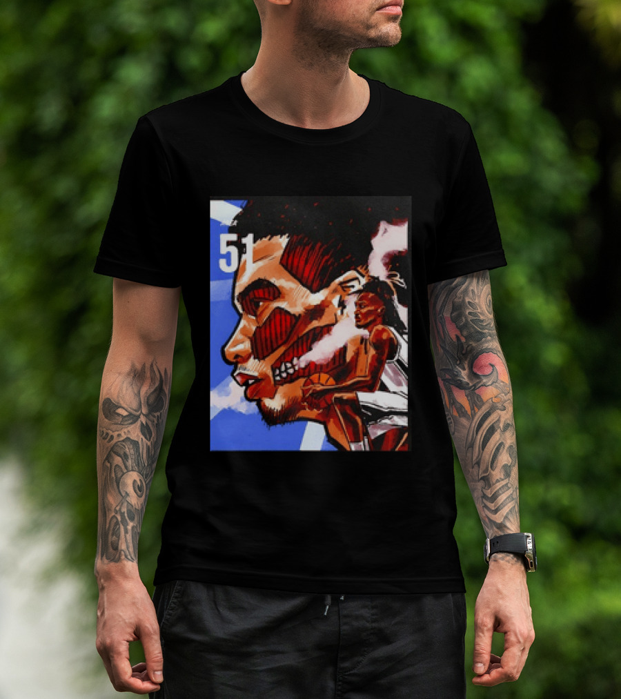 51 Wembanyama Anime San Antonio Spurs Alien T-Shirt