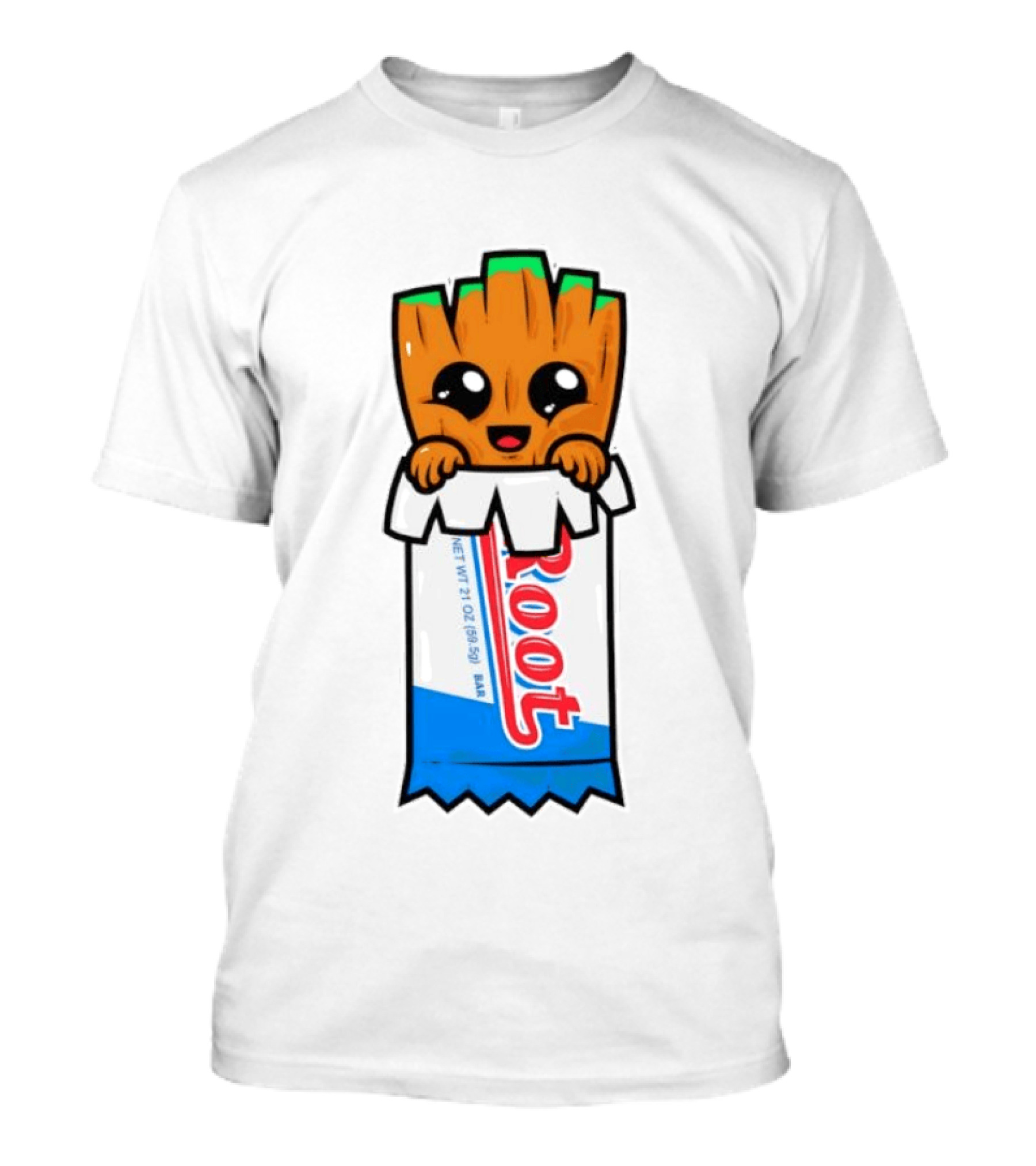 Baby Groot Guardians Of The Galaxy Root Candy Cartoon T-Shirt