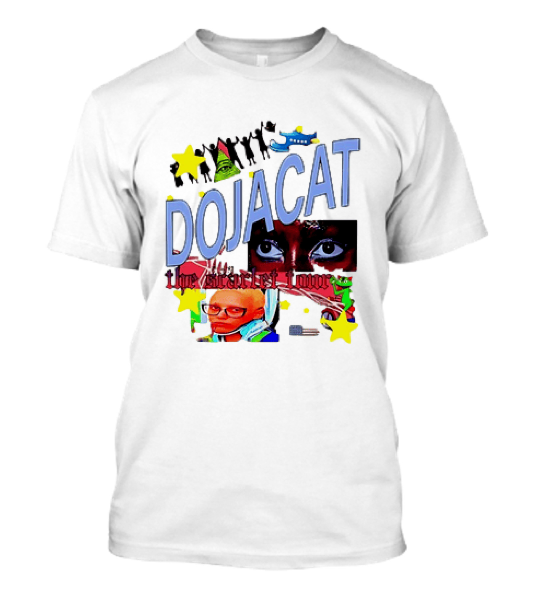 Doja Cat The Scarlet Tour Pop Art Stars And Eyes T-Shirt