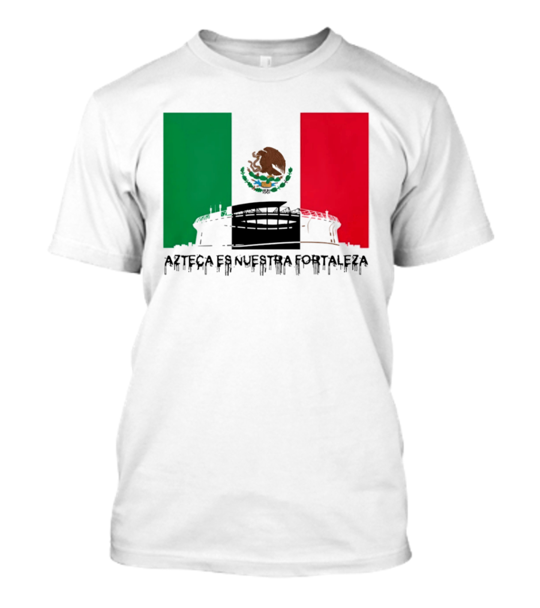 Estadio Azteca Es Nuestra Fortaleza Altitude Mexico Football T-Shirt