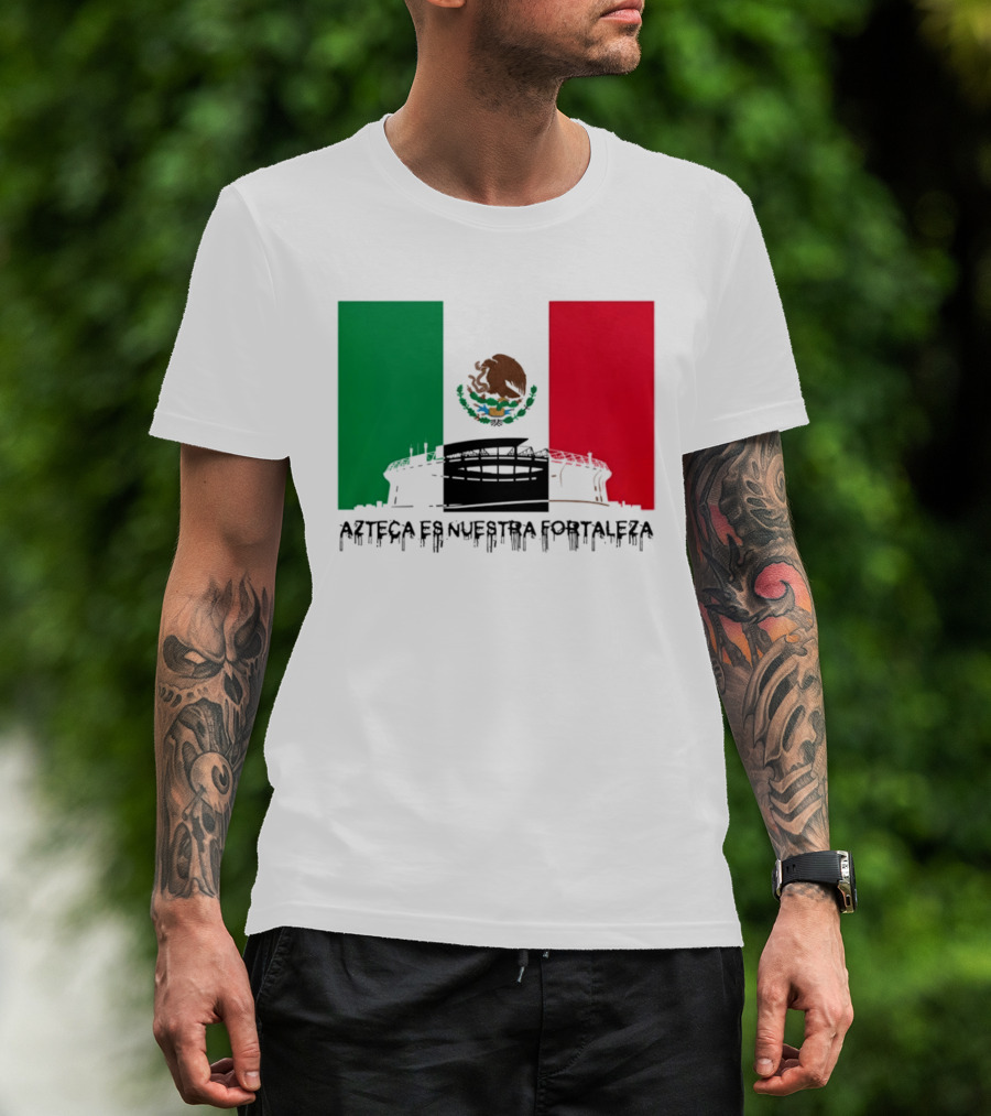 Estadio Azteca Es Nuestra Fortaleza Altitude Mexico Football T-Shirt