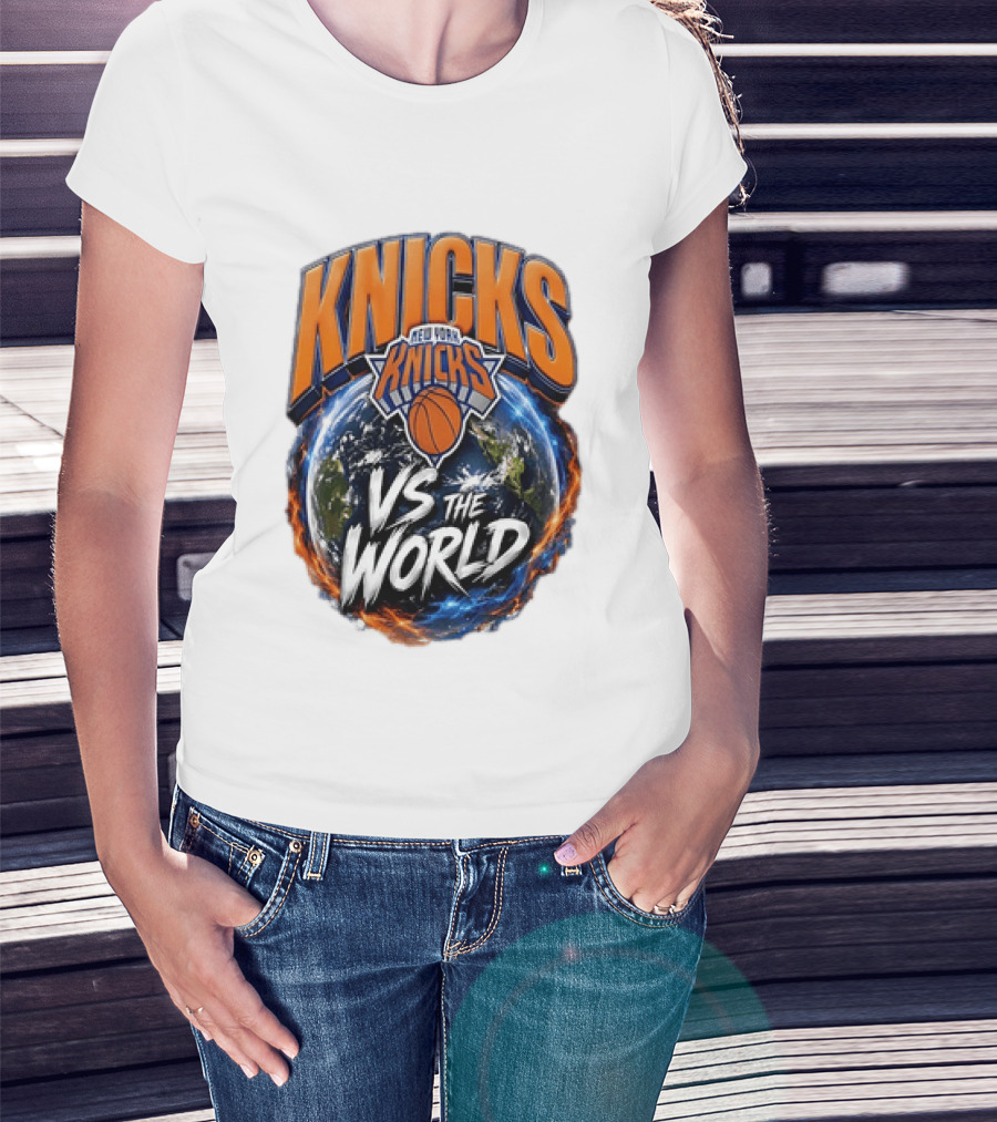 Knicks New York VS The World Basketball Team T-Shirt