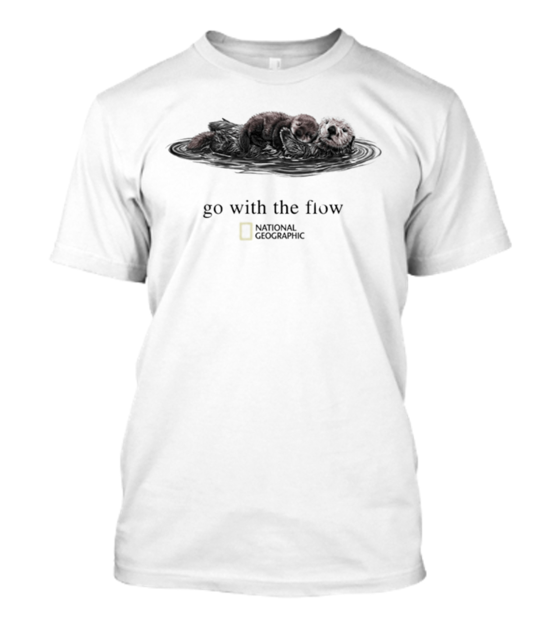 Go With The Flow Otter National Geographic T-Shirt