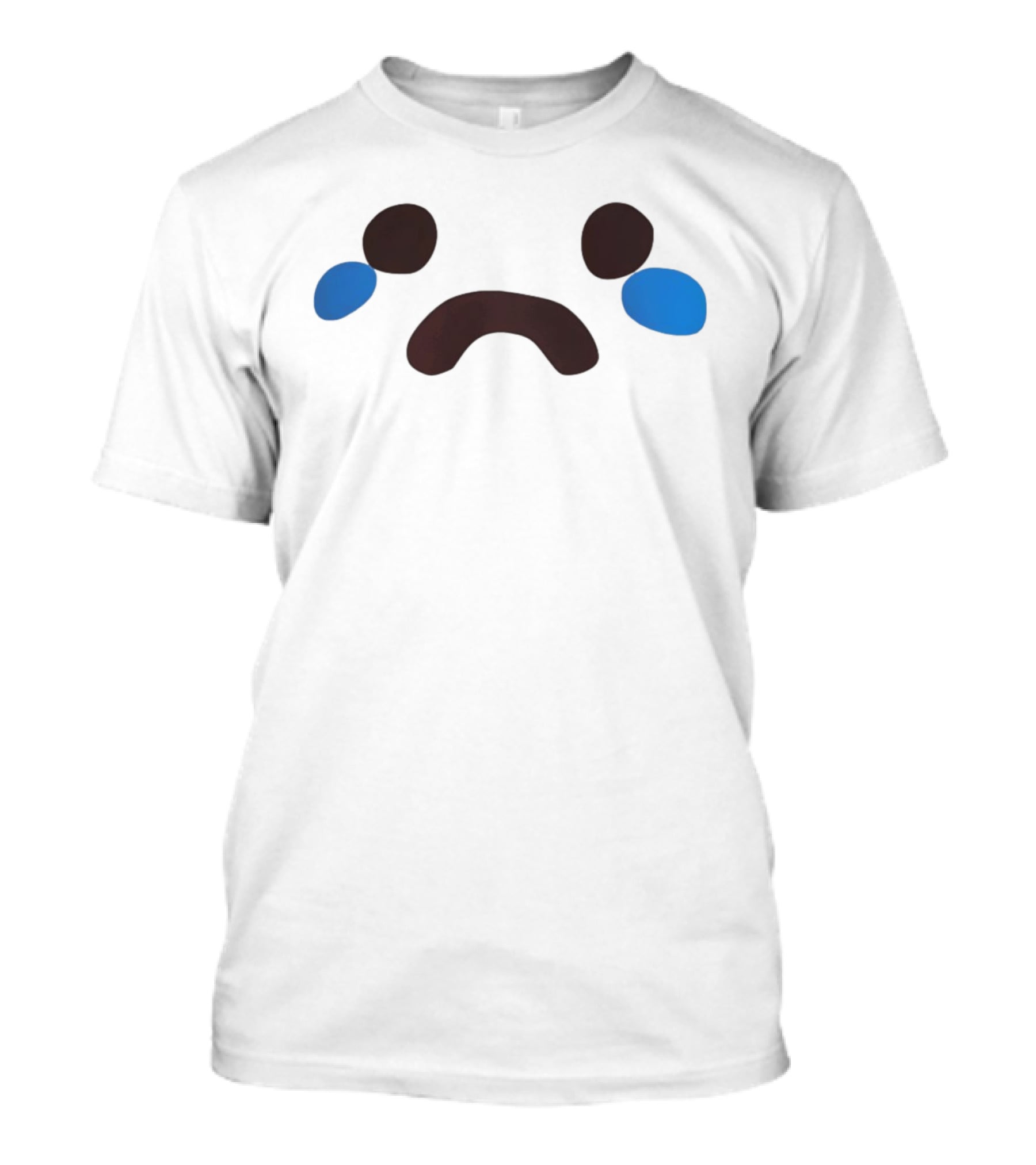 Crying Poop Emoji Blue Tears Sad Face T-Shirt
