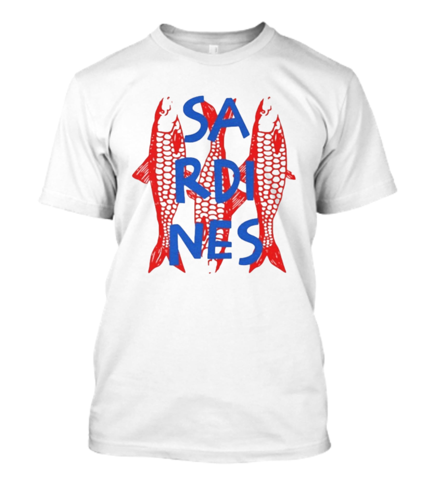 Sardines Tinned Fish Red Blue T-Shirt