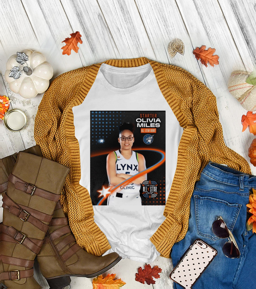 Starter Olivia Miles All Star Debut Lynx AT&T WNBA All Star Chicago T-Shirt