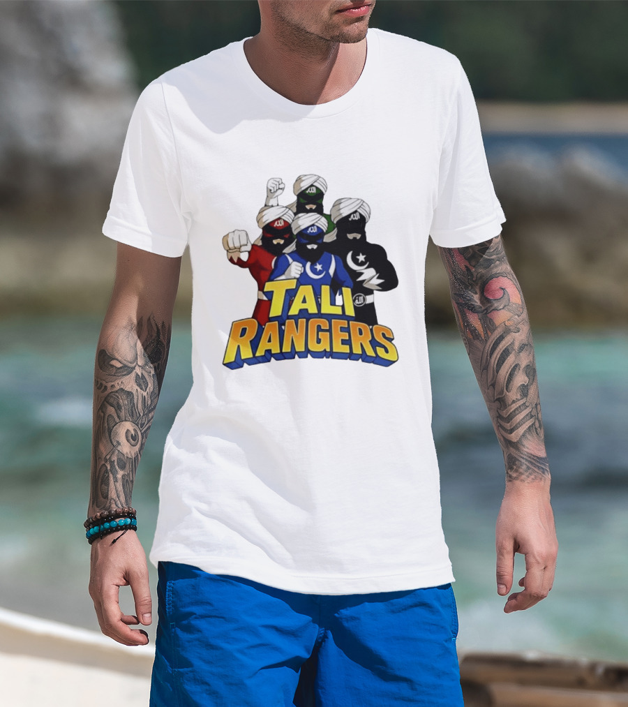 Tali Rangers Turban Wearing Superhero Group T-Shirt