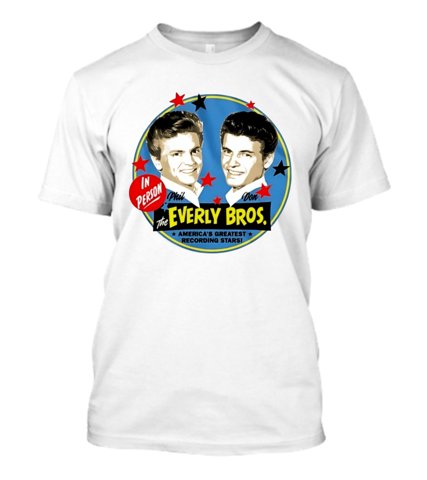 In Person Phil And Don The Everly Bros America's Greatest Recording Stars T-Shirt