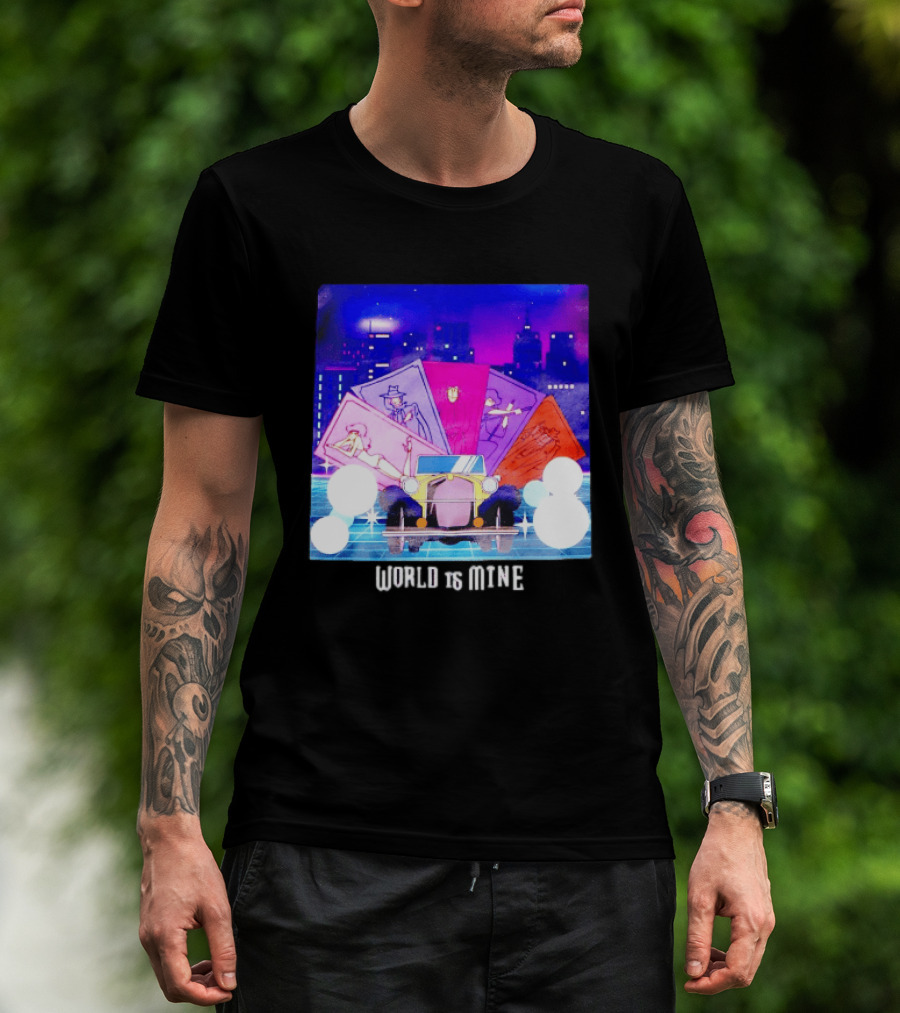 Lupin The Third Cast Classic Car Cityscape World Is Mine T-Shirt