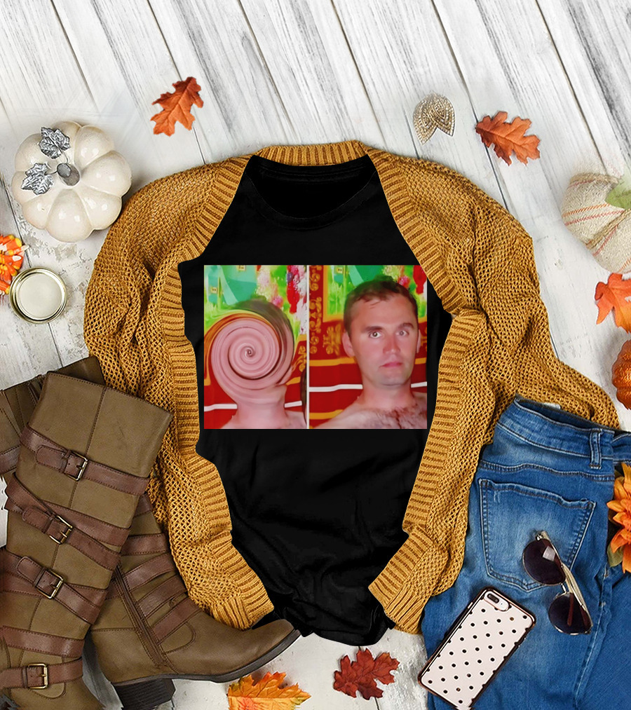 Swirly Kirk Charlie Robocough Kirkification Meme Spiral Face Effect T-Shirt