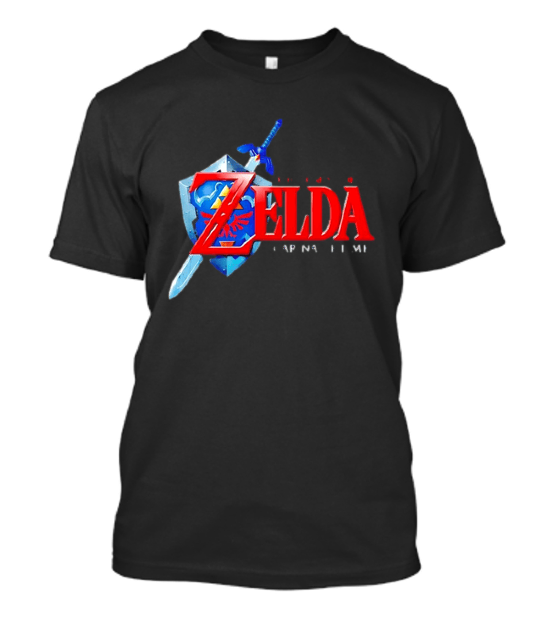 The Legend Of Zelda Ocarina Of Time Shield Sword T-Shirt