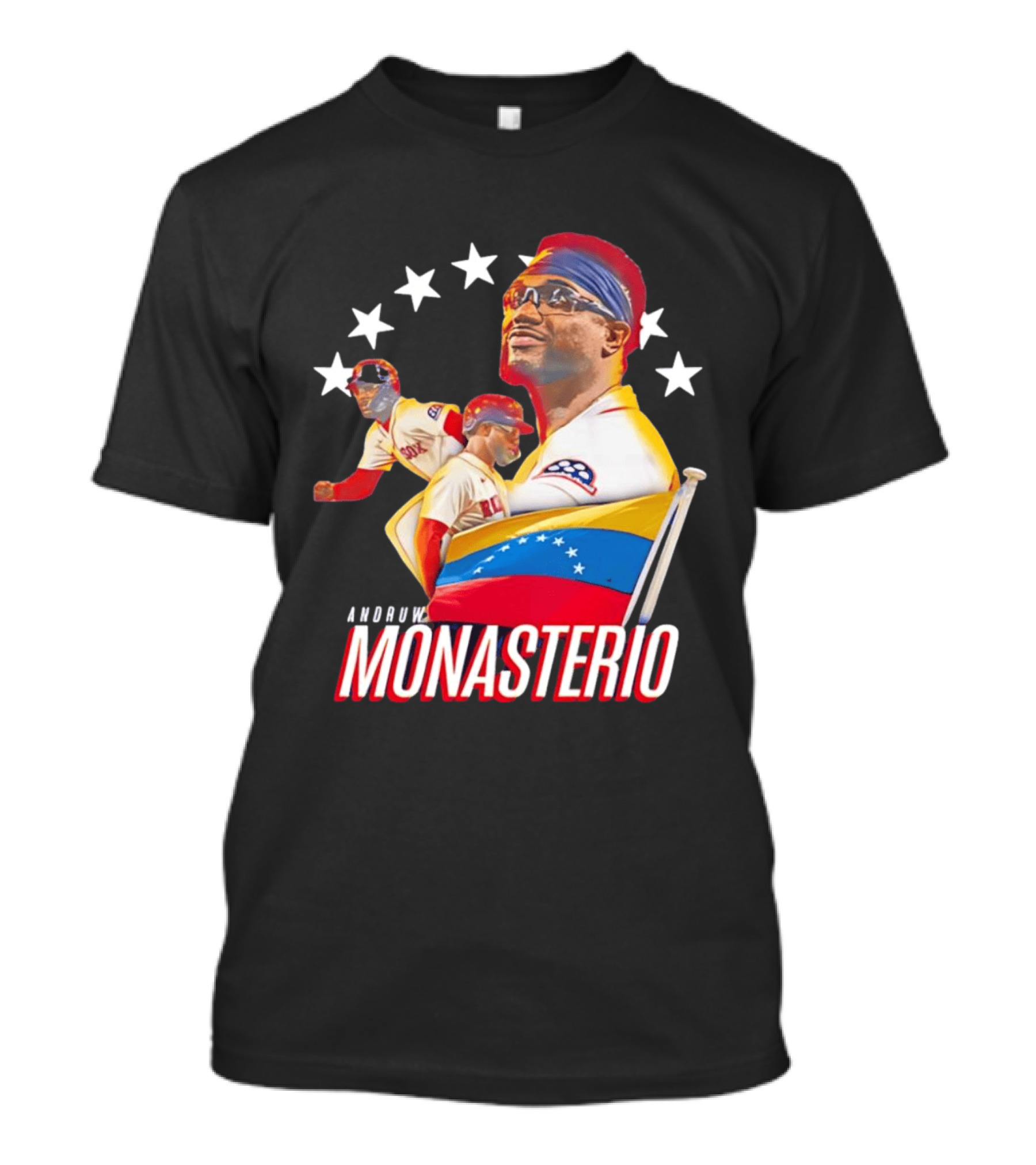 Venezuelan Pride Andruw Monasterio Red Sox Baseball Star T-Shirt
