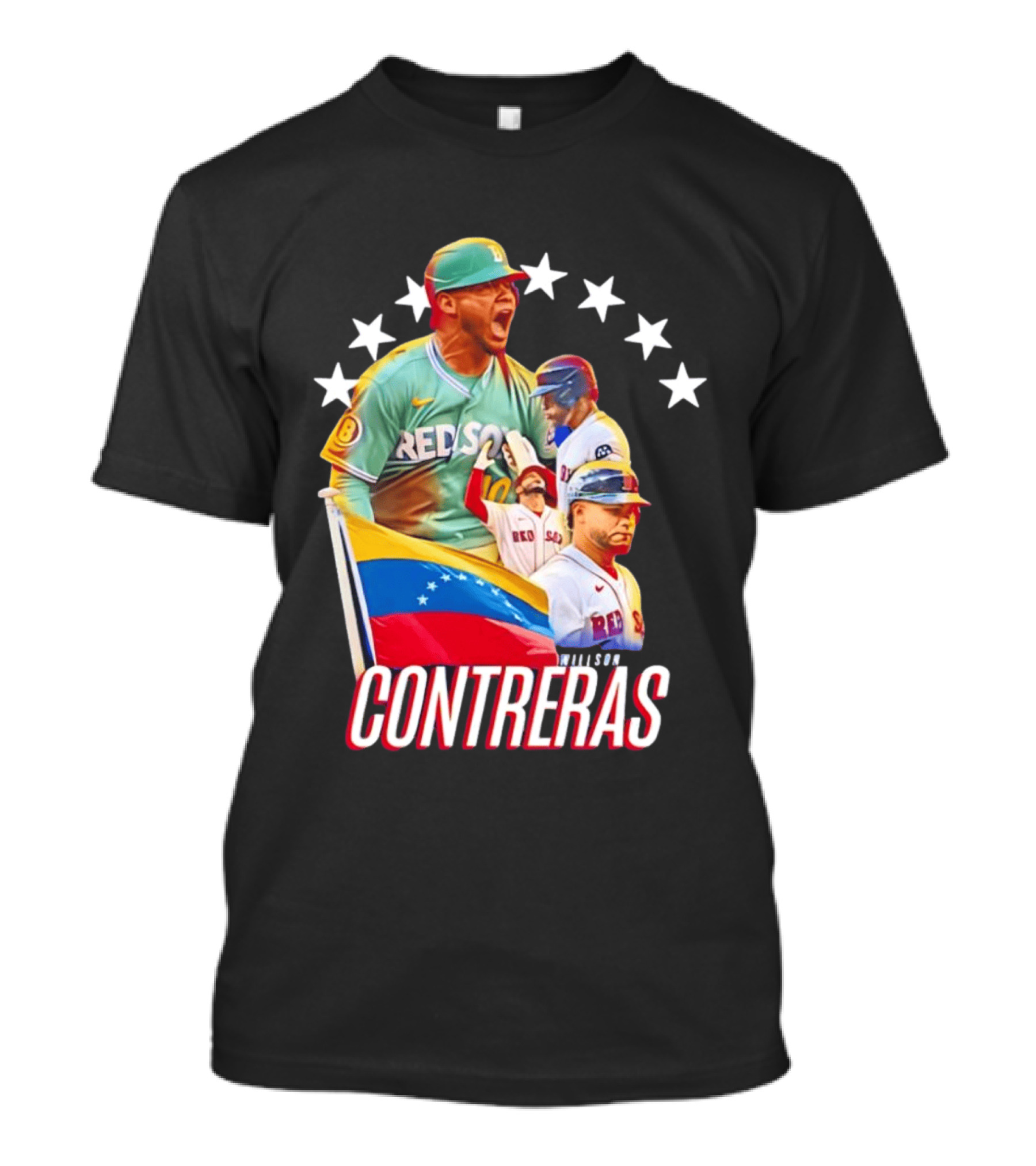 Venezuelan Baseball Pride Willson Contreras Red Sox Team Spirit T-Shirt