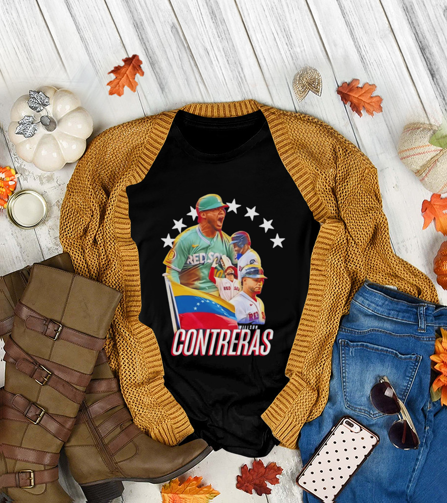 Venezuelan Baseball Pride Willson Contreras Red Sox Team Spirit T-Shirt