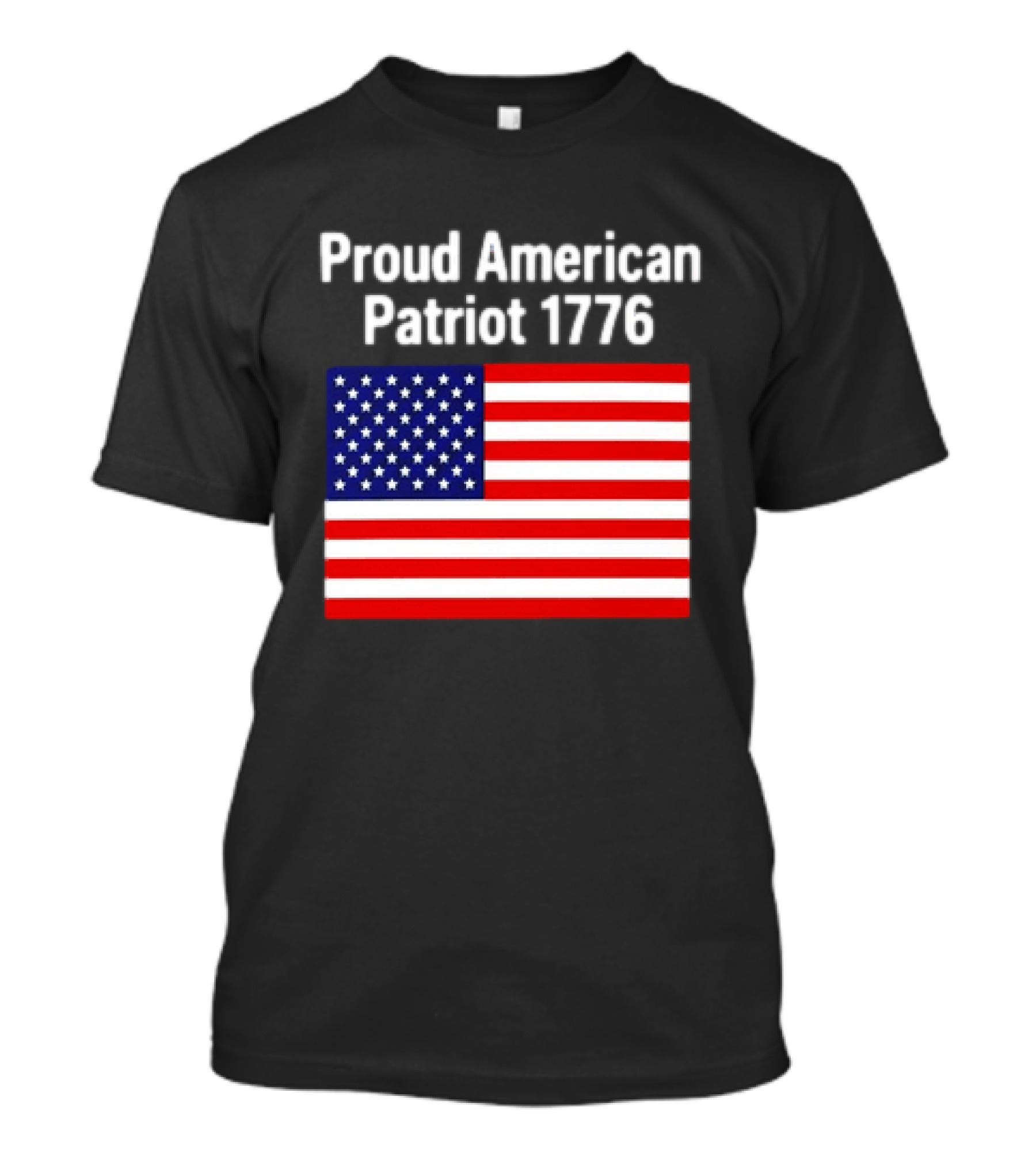 Proud American Patriot 1776 USA Flag T-Shirt