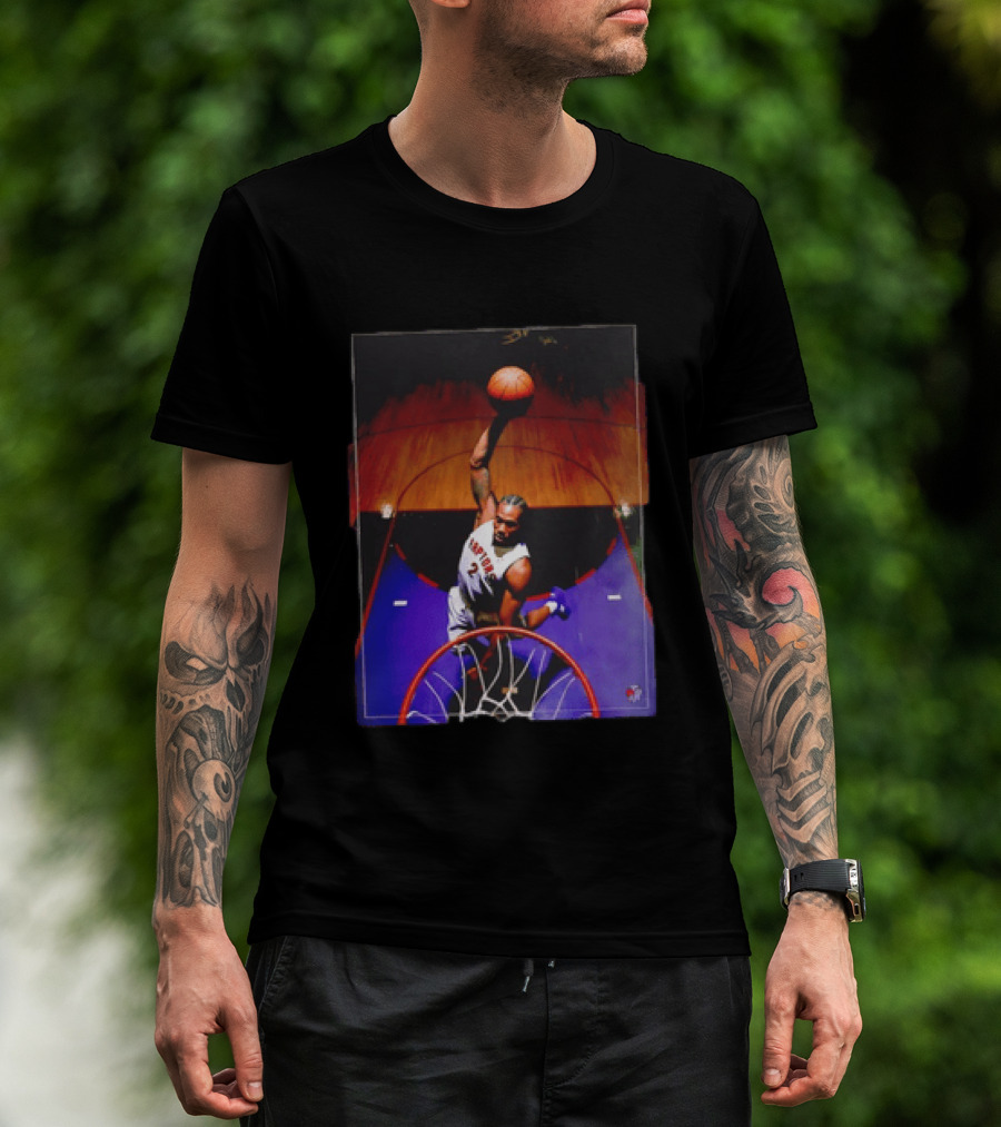 Vince Carter Toronto Raptors 15 Half Man Half Amazing Iconic Dunk T-Shirt
