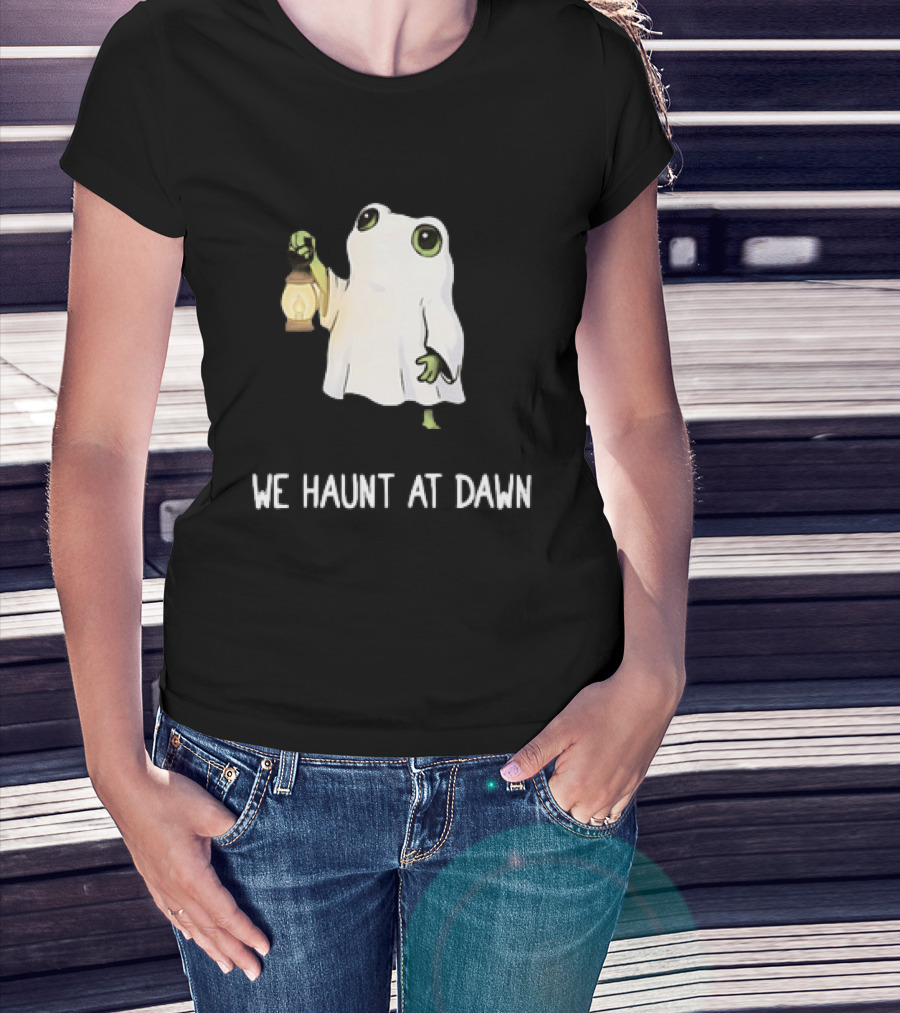 We Haunt At Dawn Ghost Frog Lantern T-Shirt