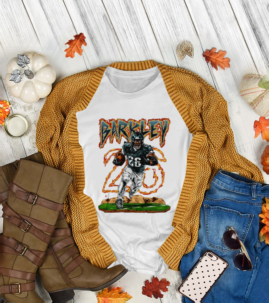 Barkley 26 Philadelphia Football Running Back T-Shirt