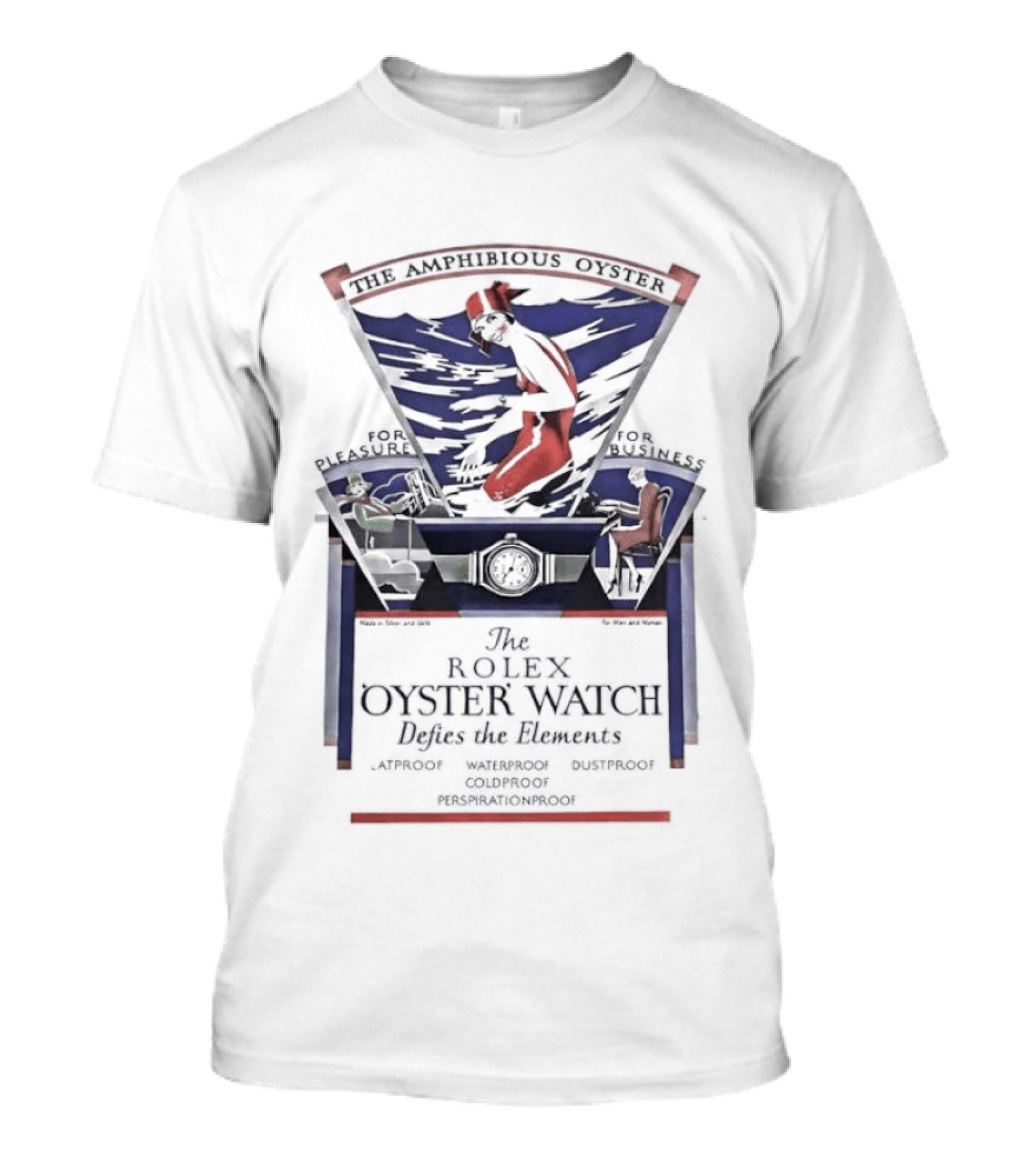 The Rolex Oyster Defies The Elements Mercedes Gleitze Endurance Record T-Shirt