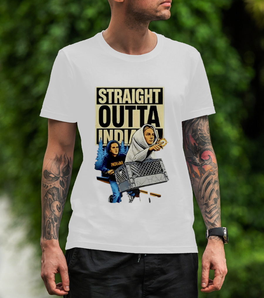WNBA Meme Sophie Cunningham Caitlin Clark Straight Outta Indiana T-Shirt