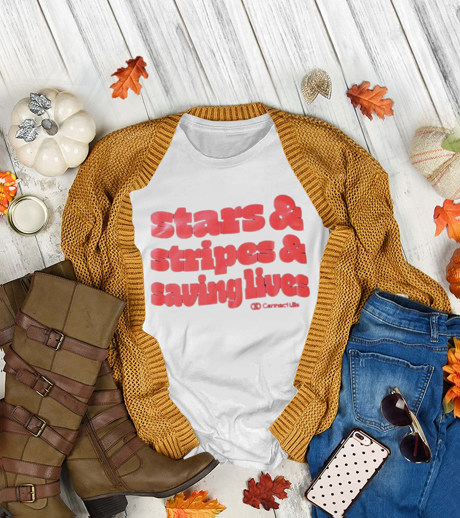 Stars and Stripes and Saving Lives ConnectLife T-Shirt