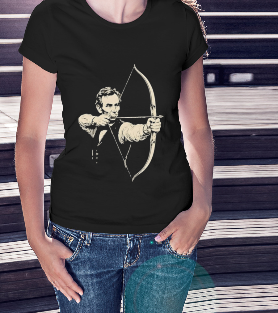 Abraham Lincoln Archery Archer United States 16th President POTUS American T-Shirt
