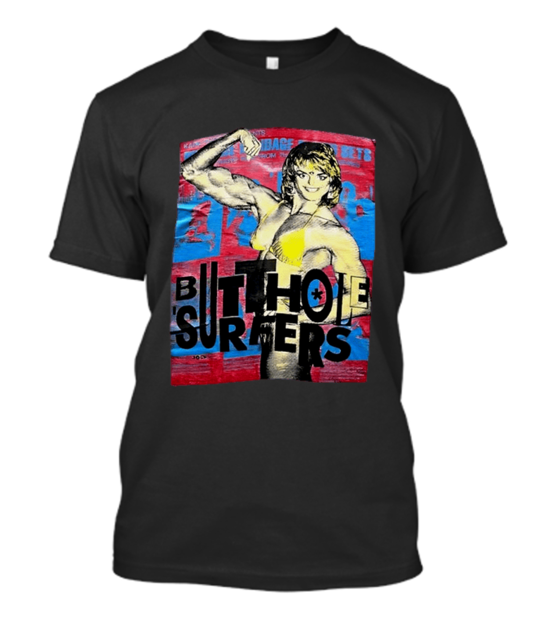 Butthole Surfers Gym Retro Bodybuilder T-Shirt